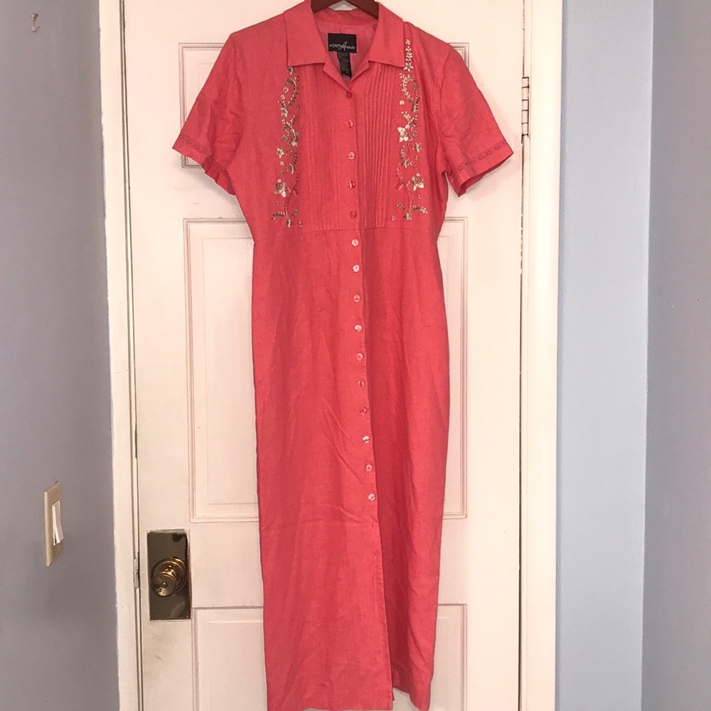 Positive Attitude maxi linen dress